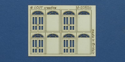 M 20-52c N gauge kit of 4 double doors with round transom type 4